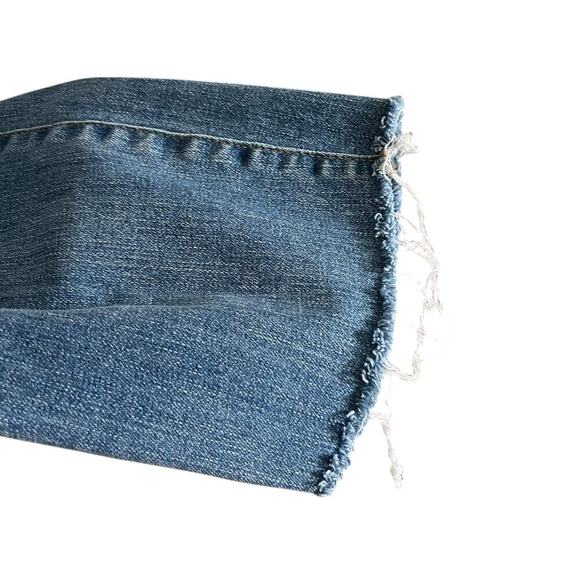 J.Crew 10”’Vintage Slim Straight Jeans Raw Hem Medium Wash Size 30 - Picture 5 of 10